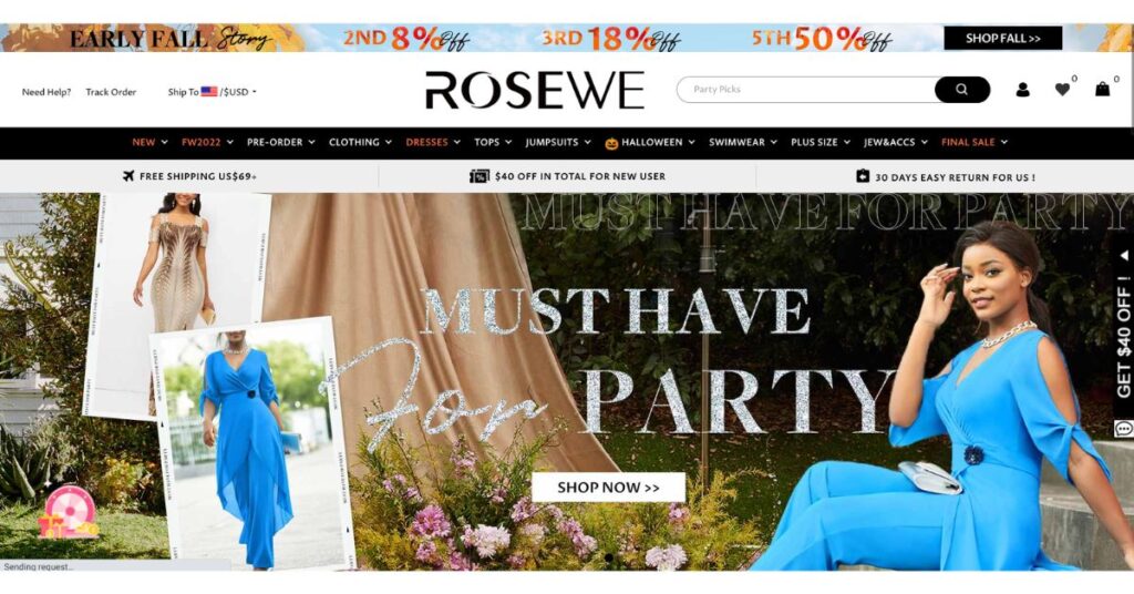 Rosewe Sites like Sammydress