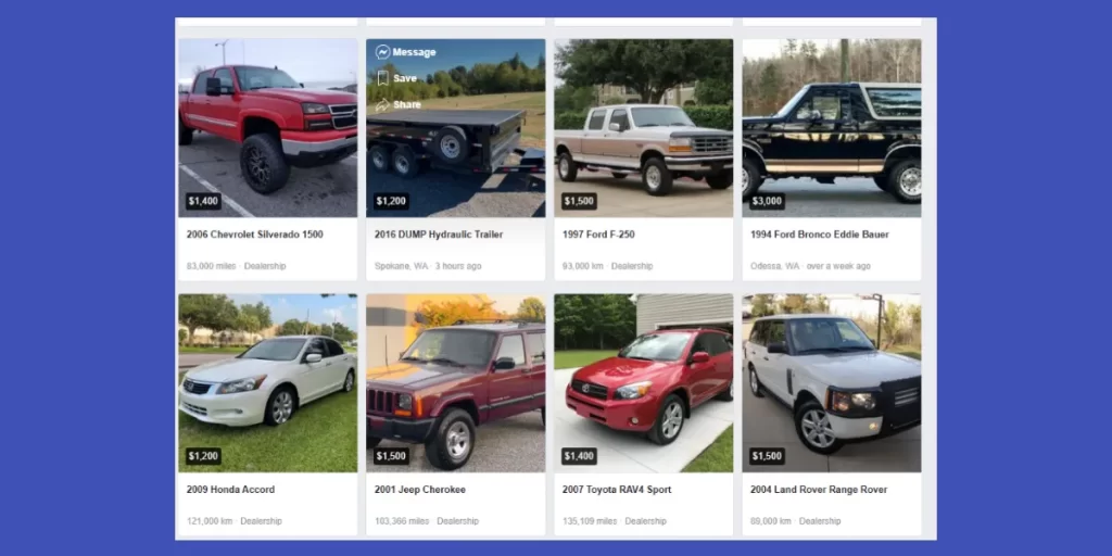facebook marketplace cars

